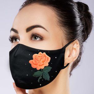 Rose Face Mask w/ filter pocket